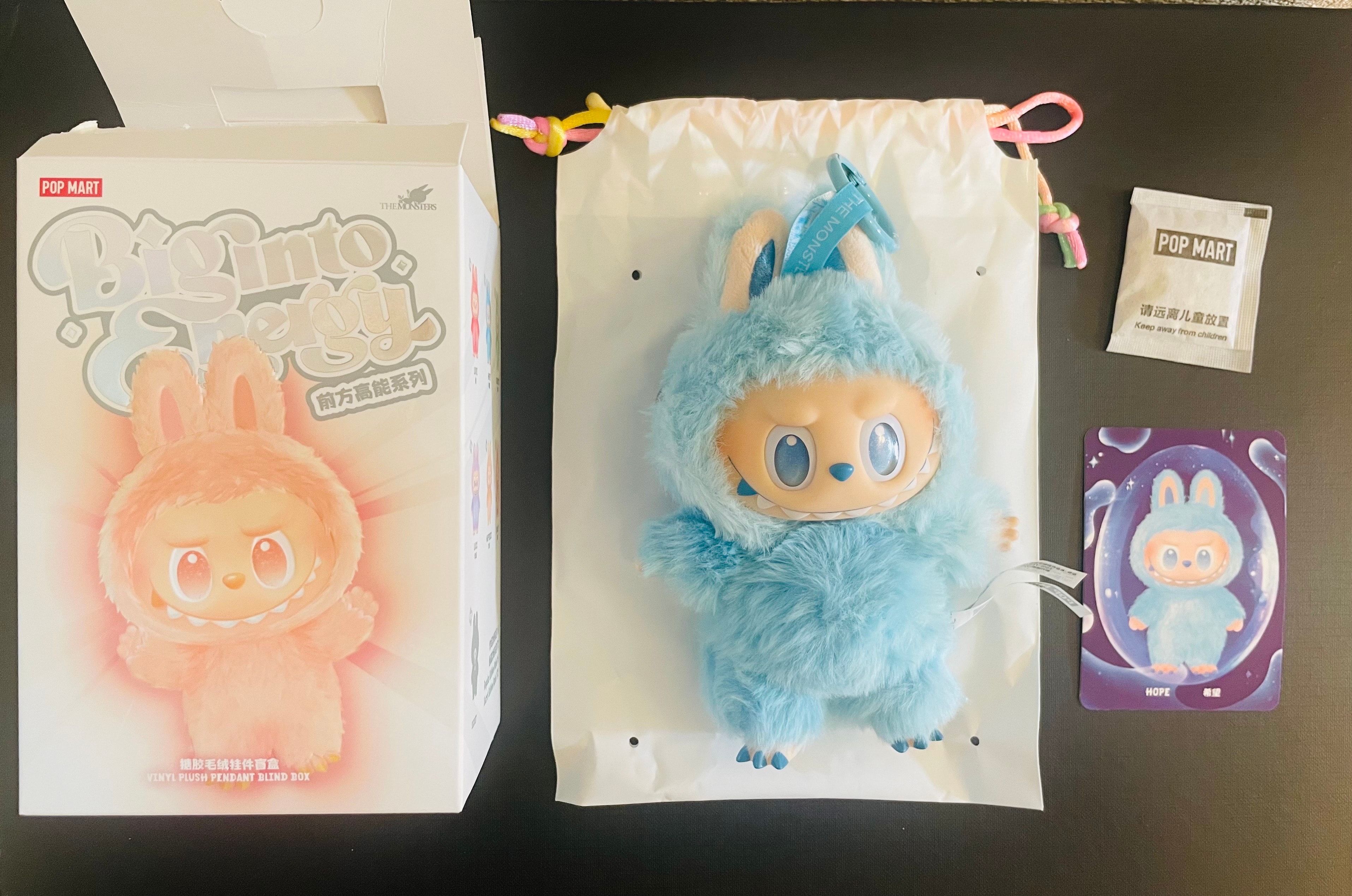 POP MART THE MONSTERS (LABUBU) Big into Energy Series Plush Pendant HOPE