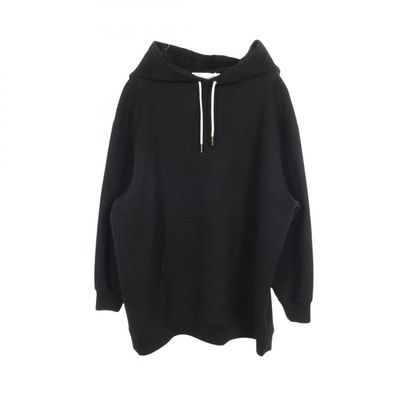 セリーヌ CELINE ダブルフェイス オーバーサイズ パーカー 衣料品 トップス カシミヤ レディース ブラック系 2V58J6700 【中古】