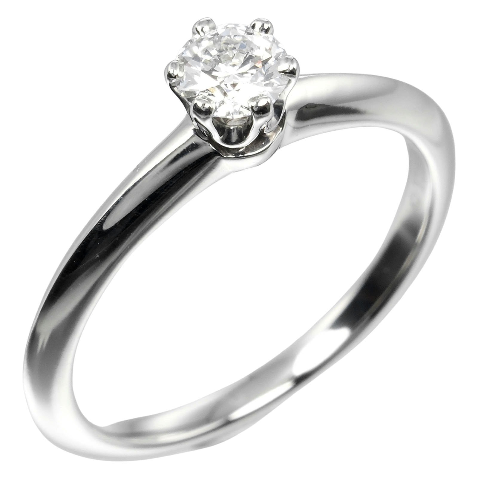 ティファニー ソリティア 0.26ct 8 レディースリング・指輪