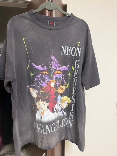 SAINT Mxxxxxx x EVANGELION EV_SS Tee/Neon Gnsis "Black"