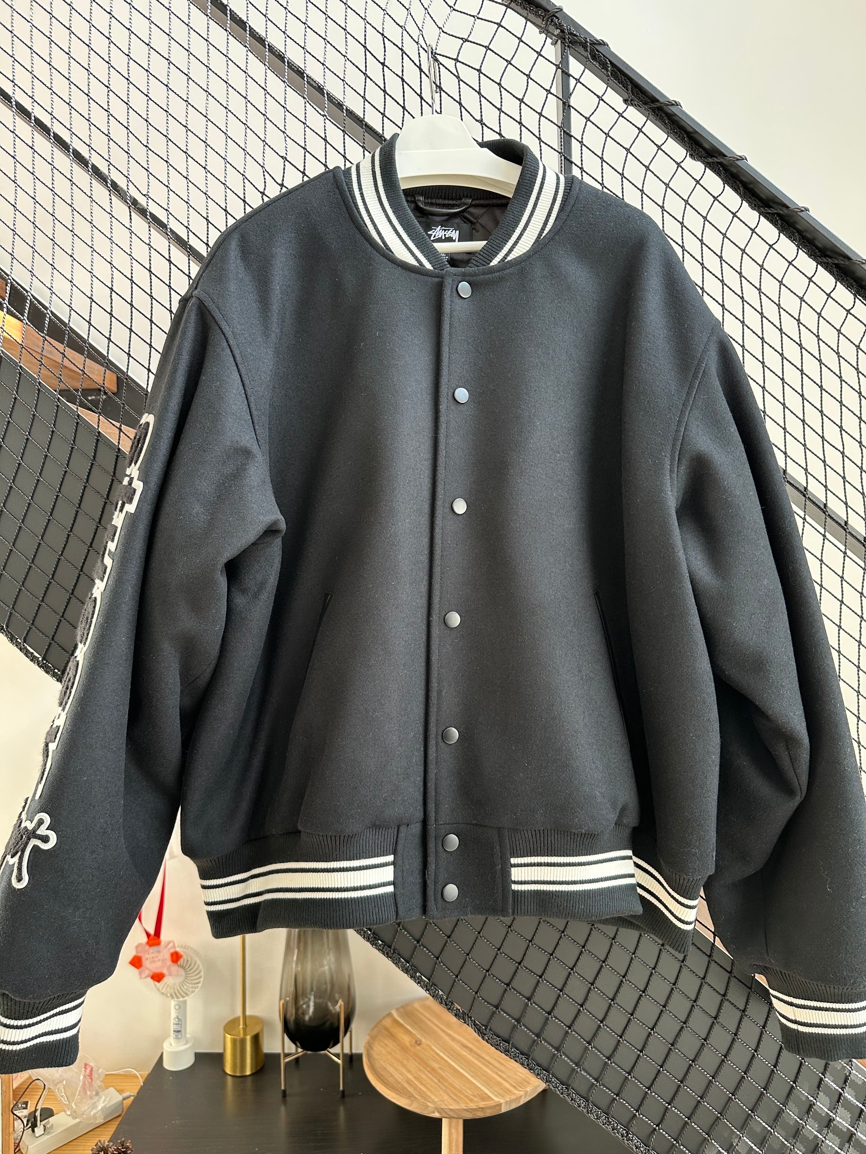 Stussy Varsity Jacket Competiton "Black"
