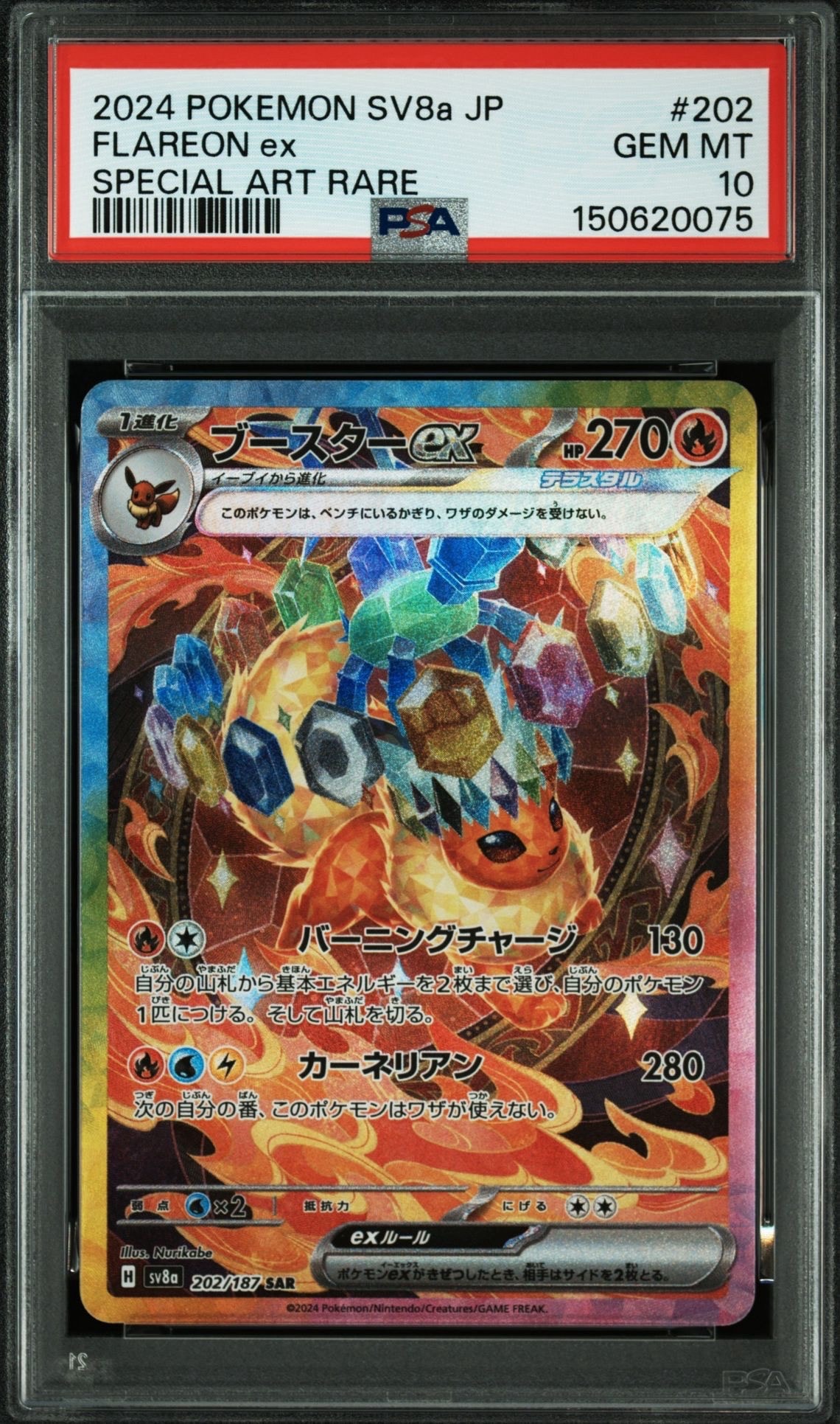 PSA10】ブースターex SAR [SV8a 202/187](ハイクラスパック「テラス