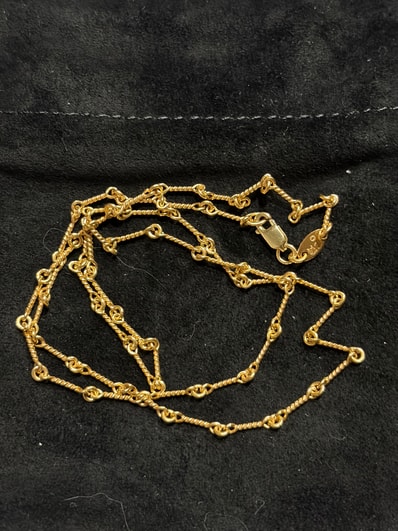 Chrome Hearts 22K Twist Chain Necklace "Yellow Gold"