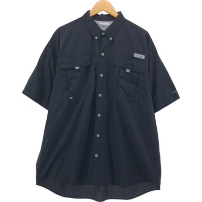 古着 コロンビア Columbia OMNI-SHIELD 半袖 フィッシングシャツ メンズXL相当/eaa550544