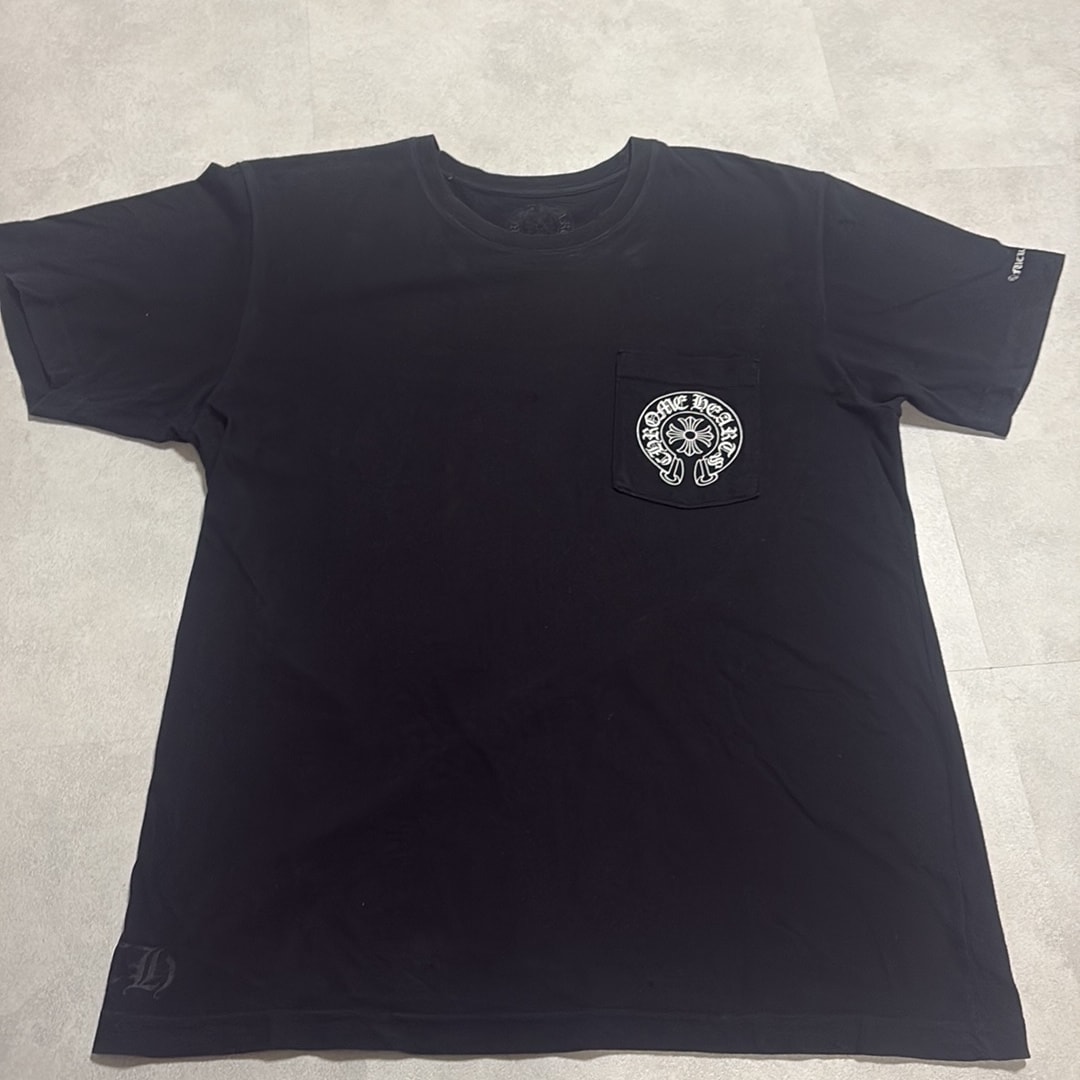 Chrome Hearts Horse Shoe Logo Pocket T-Shirt "Black"