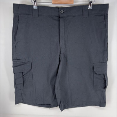 古着 ディッキーズ Dickies パンツ チノ カーゴ 大きいサイズ ワンポイントロゴ ショーツ ハーフパンツ w42 グレー系 メンズ