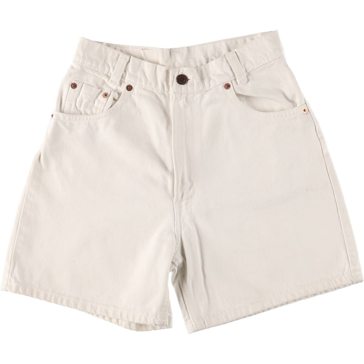 古着 90~00年代 リーバイス Levi's 550 RELAXED FIT COUPE DECONTRACTEE デニムショーツ ショートパンツ カナダ製 レディースM(w26)相当/eaa533497