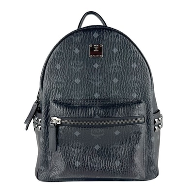 エム シー エム MCM リュック レザー ブラック ユニセックス【中古】 z9864