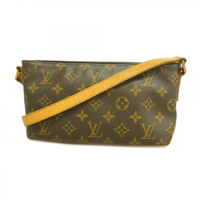 【6dd4385】ルイヴィトン ショルダーバッグ モノグラム トロター M51240 ブラウン【中古】レディース