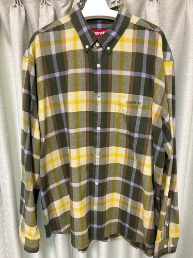 Supreme Plaid Flannel Shirt "Green" (23FW)