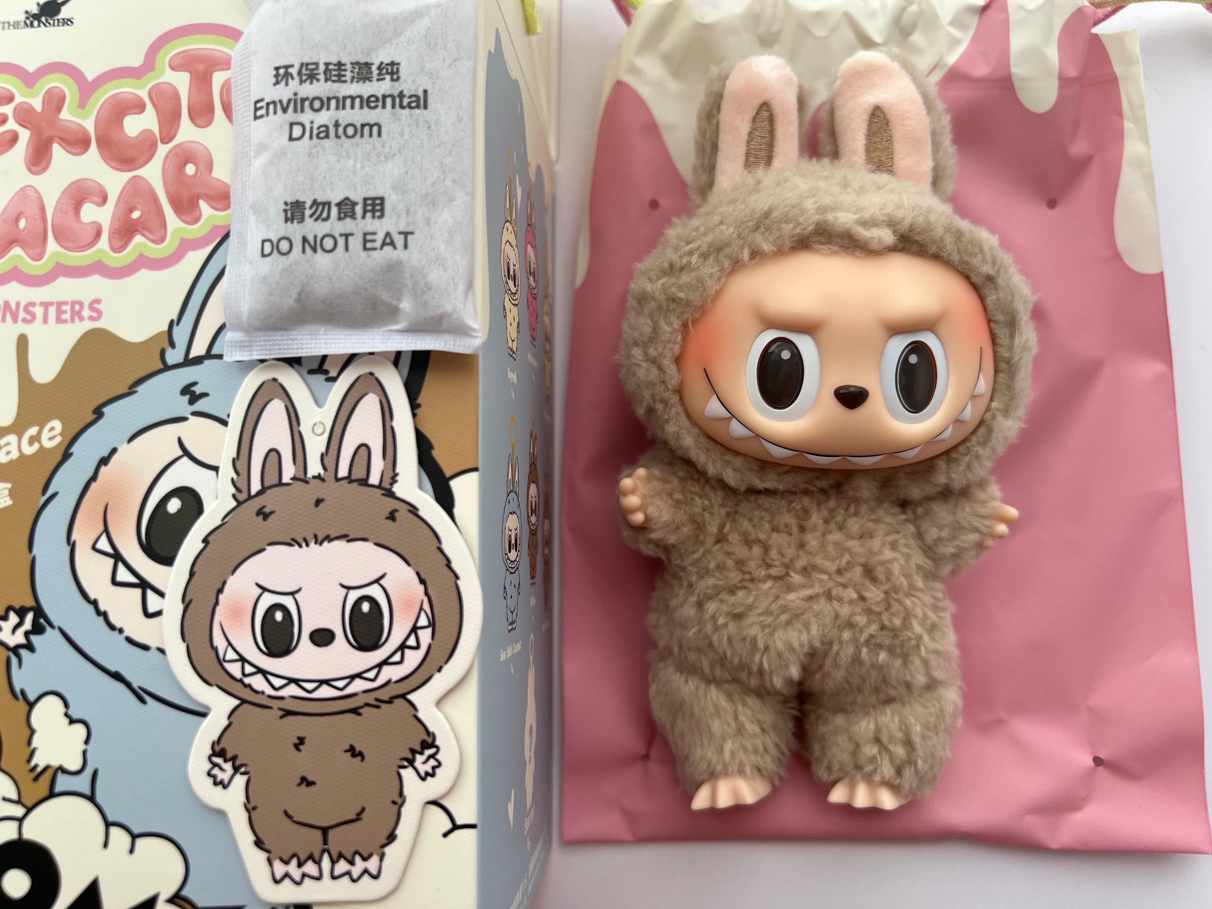 POP MART THE MONSTERS (LABUBU) Exciting Macaron Plush Series TOFFEE