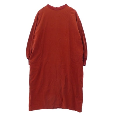CLANE クラネ ワンピース 16112-5171 LOOSE LONG O/P ルーズロング ワンピース エンジ系 2【中古】