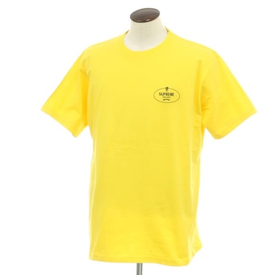 【中古】シュプリーム Supreme 2024年秋冬 Crest Tee コットン クルーネック 半袖Tシャツ イエロー【サイズXL】【メンズ】