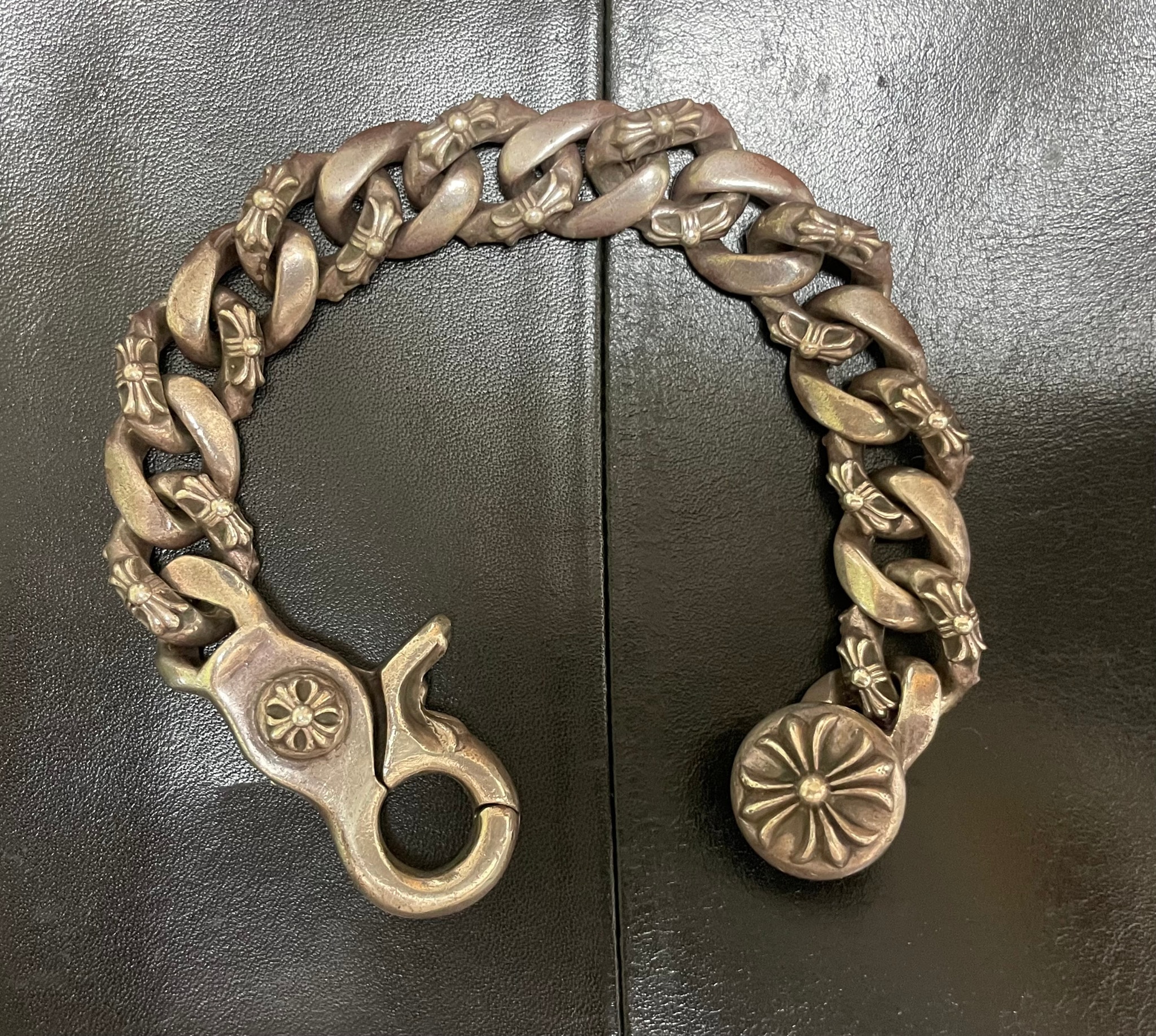 Chrome Hearts Fancy Chain Clip Bracelet "Silver"