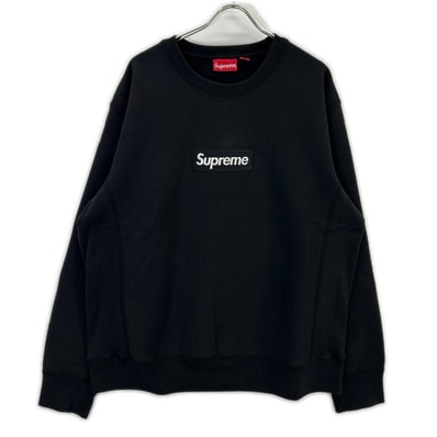 シュプリーム 18AW ブラック Box Logo Crewneck Sweatshirt ボックスロゴクルーネックスウェット XL