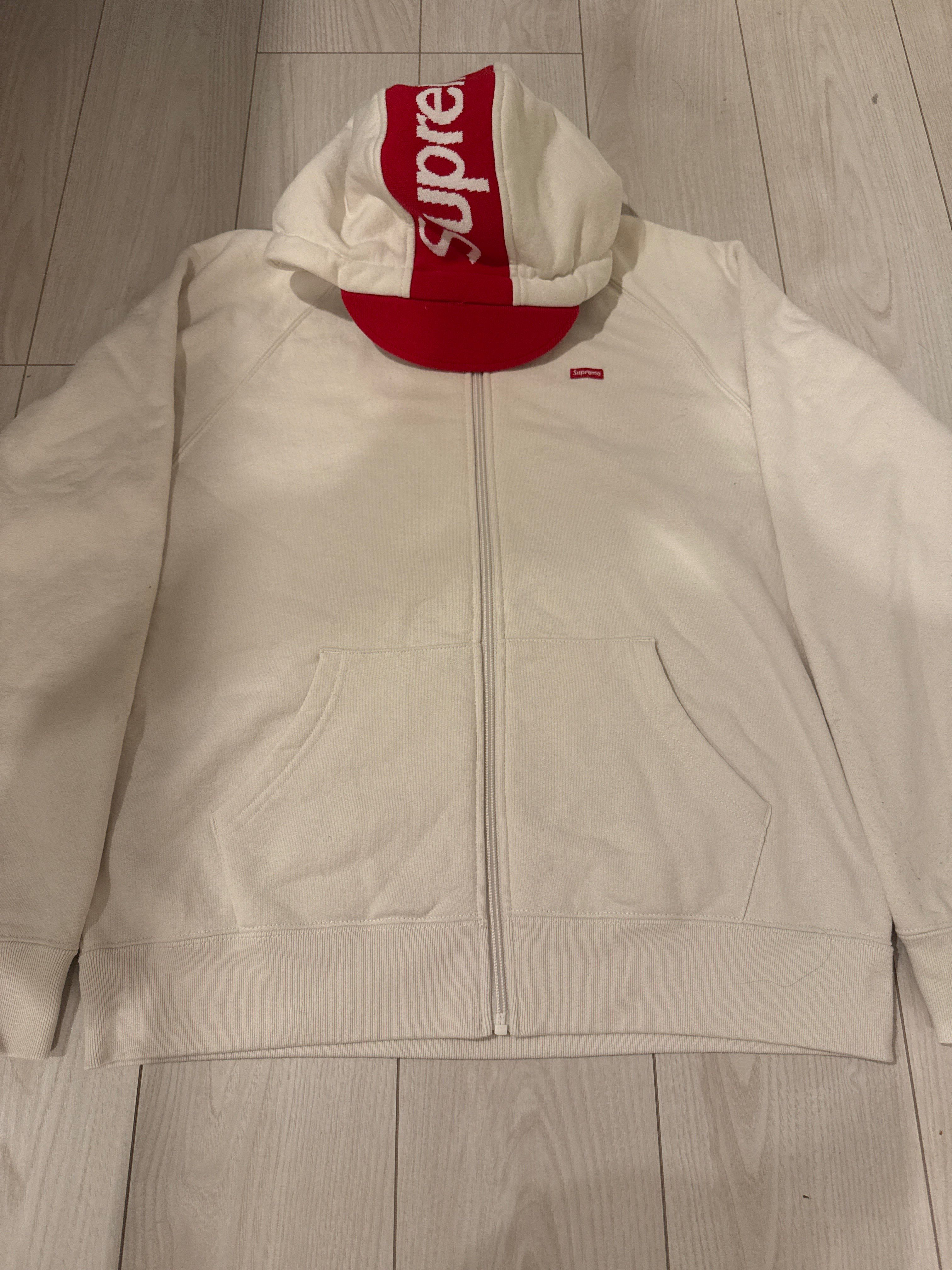 Supreme Brim Zip Up Hooded Sweatshirt "Stone"