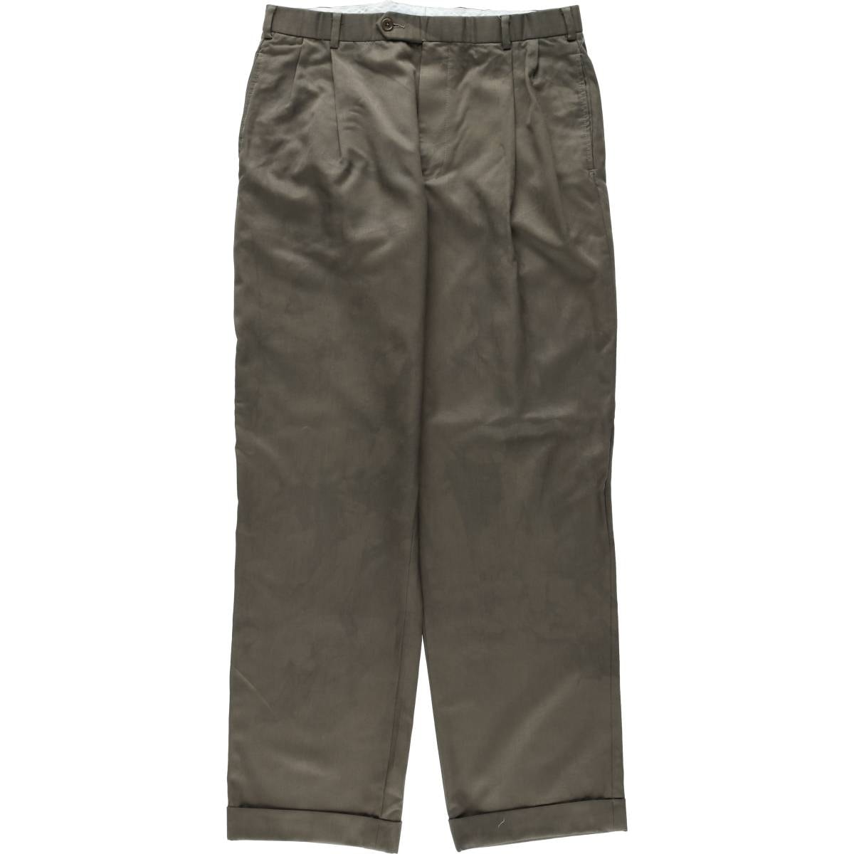 古着 ブルックスブラザーズ Brooks Brothers 346 ツータック ウールパンツ スラックス メンズw33相当/eaa619508