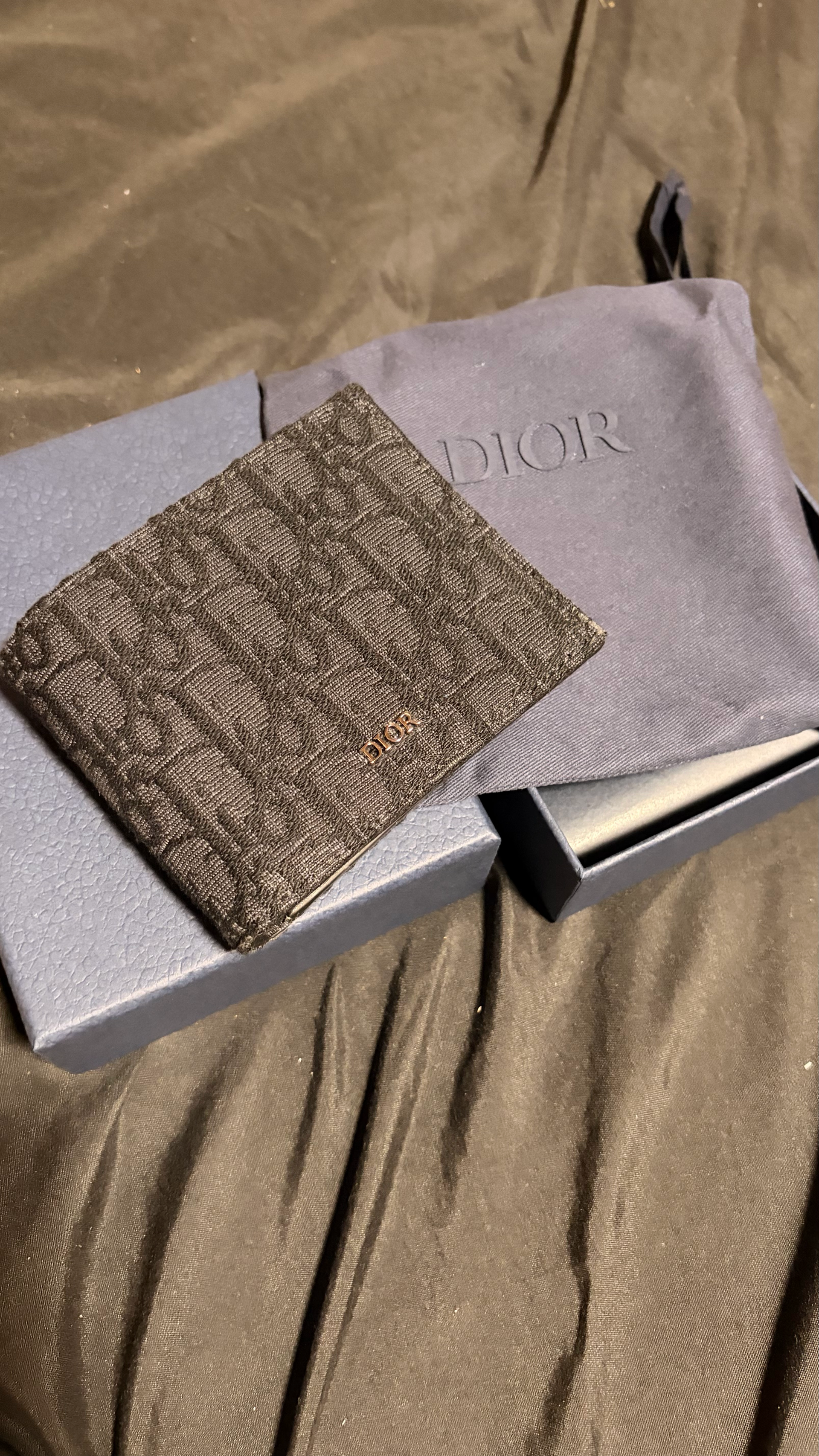 Dior Obrieque Print Wallet "Black"