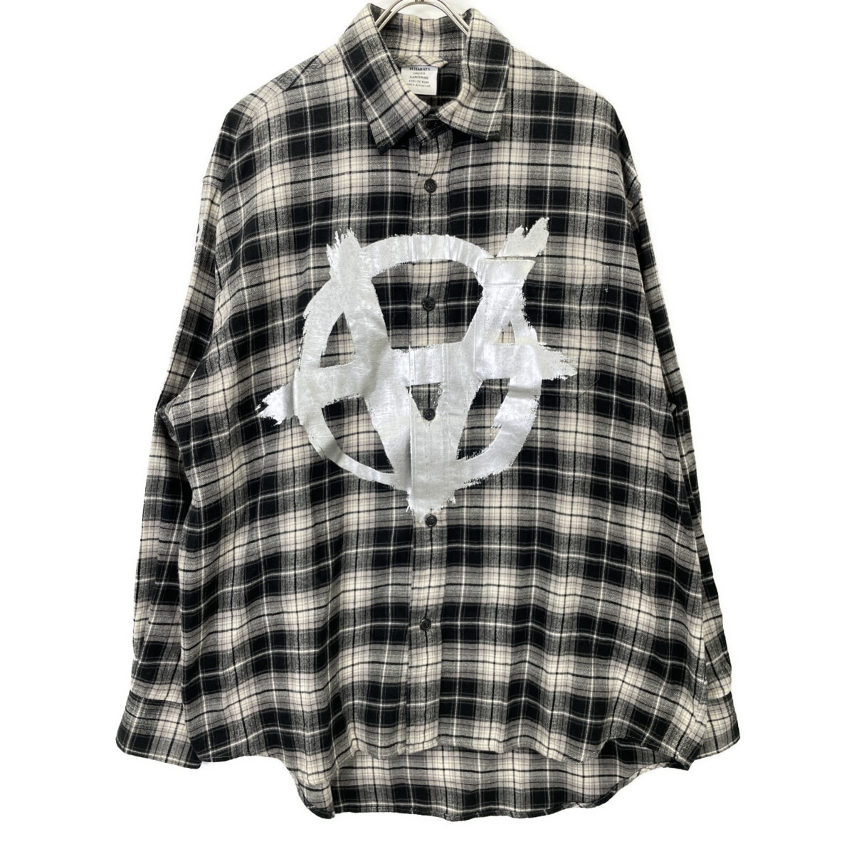ヴェトモン 22AW UA53SH750B Double Anarchy Flannel Shirt S
