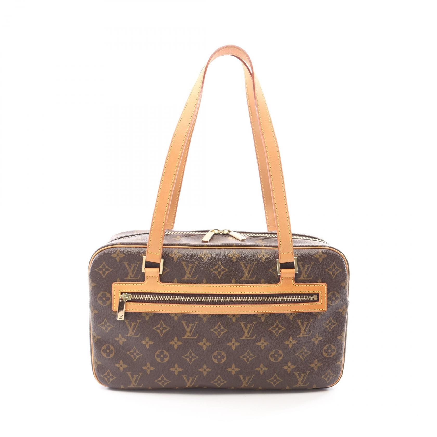 ルイ・ヴィトン LOUIS VUITTON シテGM ショルダーバッグ バッグ PVCコーティングキャンバス レザー モノグラム レディース ブラウン系 M51181 【中古】