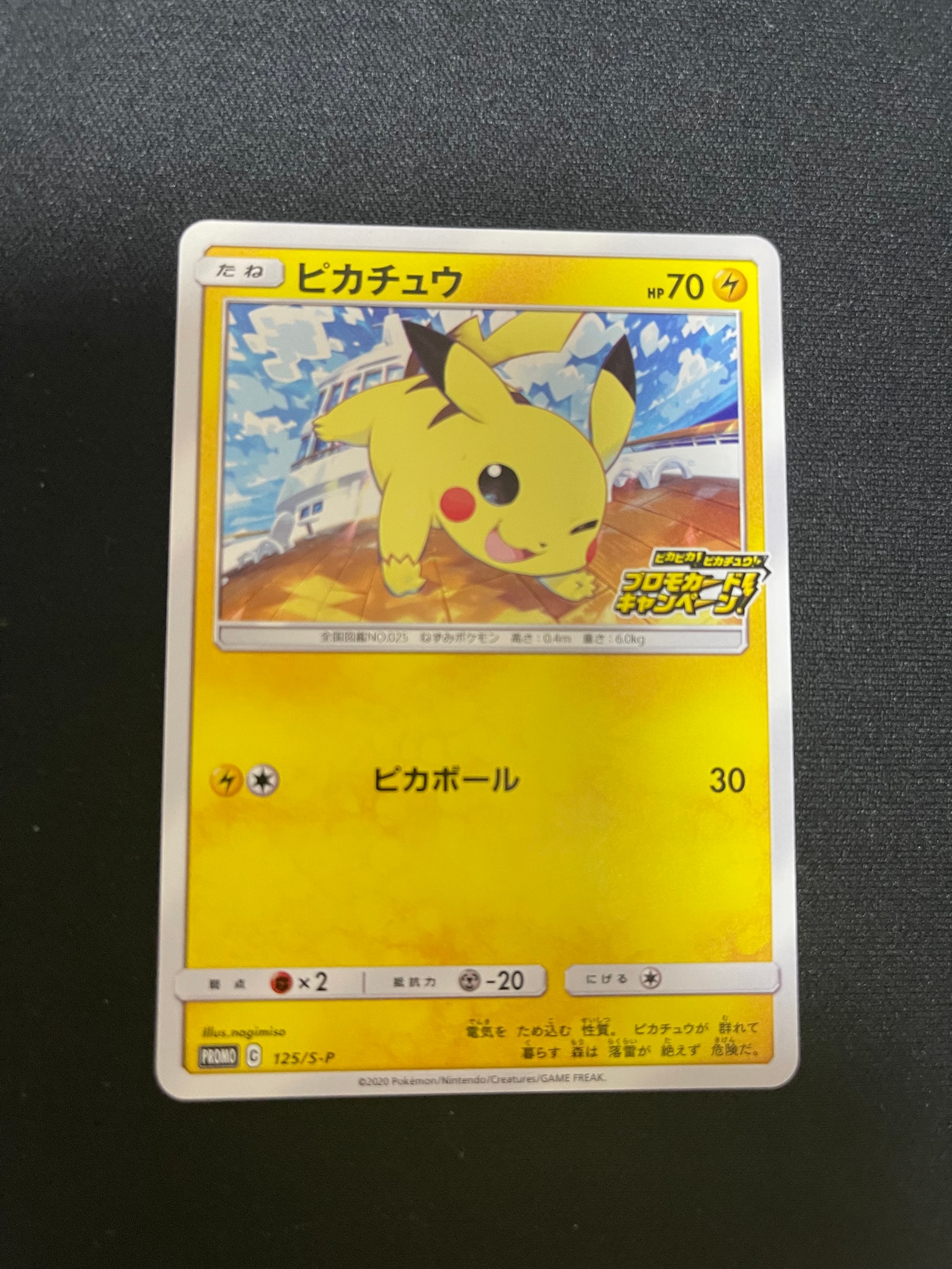 ピカチュウ: プロモ P [S-P 125](ピカピカ！ピカチュウ！プロモカード