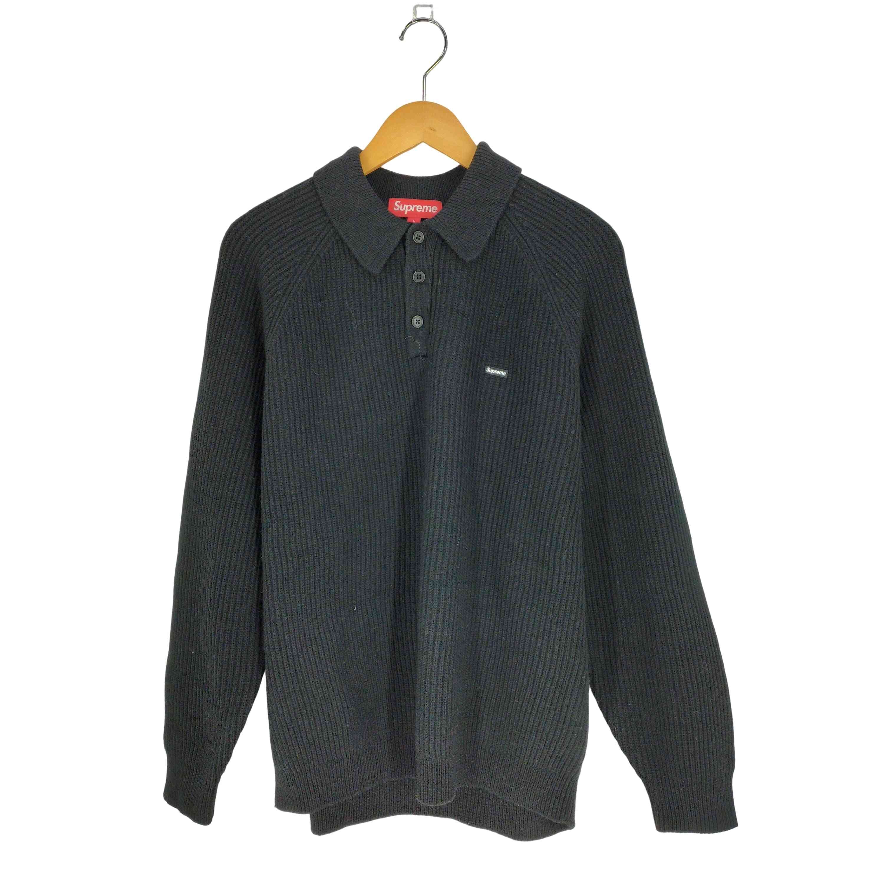Supreme Stripe Zip L/S Polo 