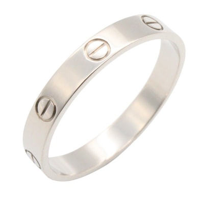 カルティエ CARTIER ミニラブリング リング・指輪 ジュエリー K18WG(ホワイトゴールド) メンズ レディース シルバー系 B4085100 【中古】