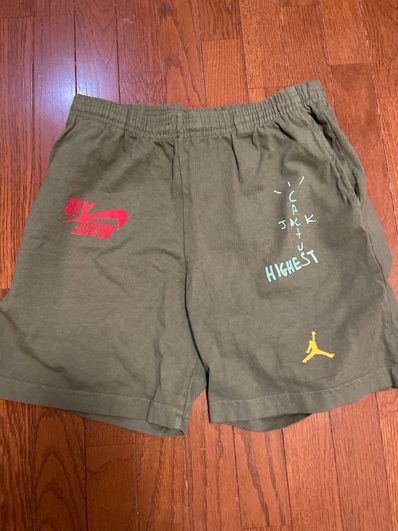 Air Jordan x Travis Cactus Jack Highest Sweatshort "Olive"