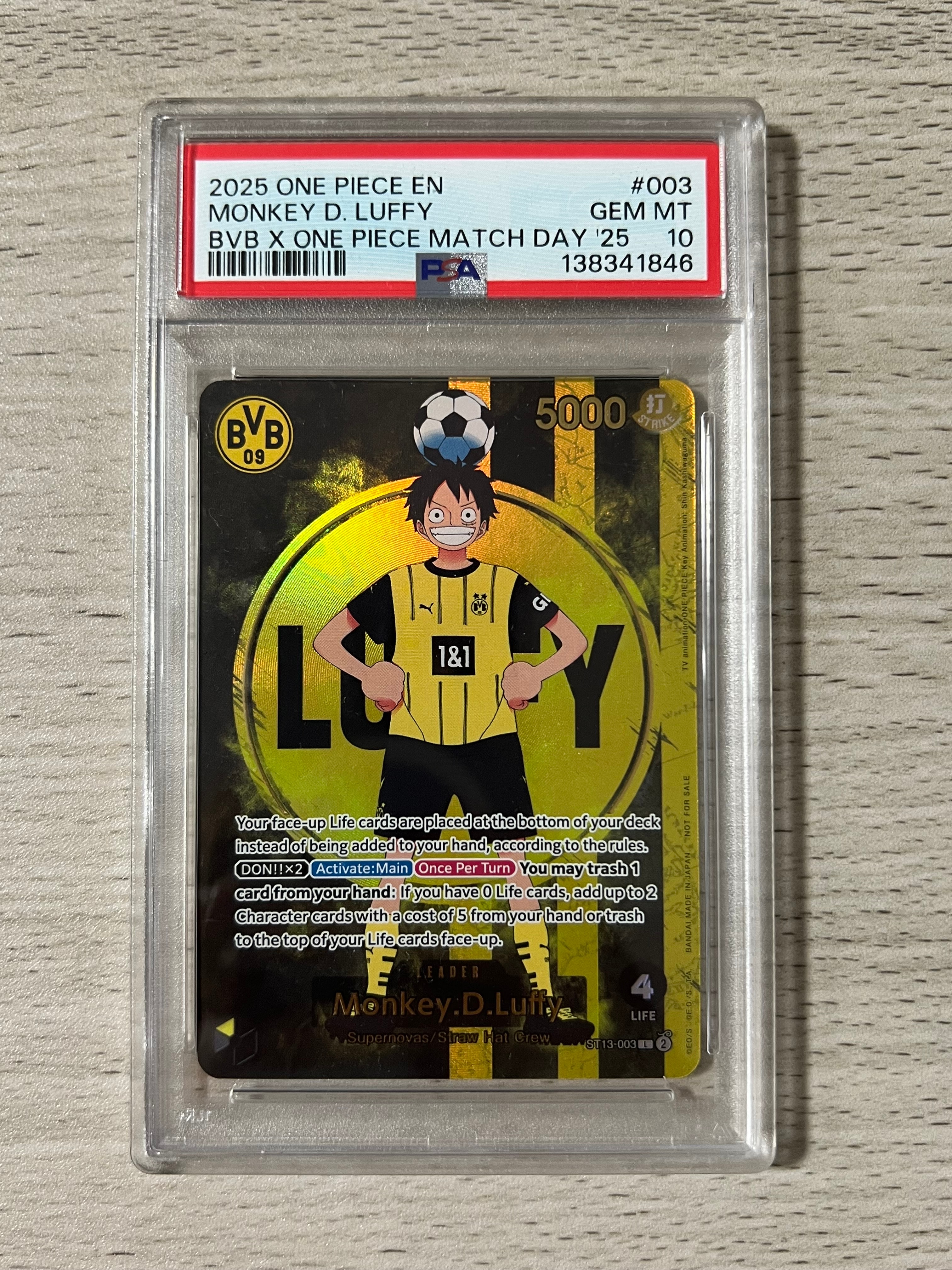 モンキー・D・ルフィ L [ST13-003]【英語版】(プロモーションカード「ボルシアドルトムント × ONE PIECE マッチデー 2025」)