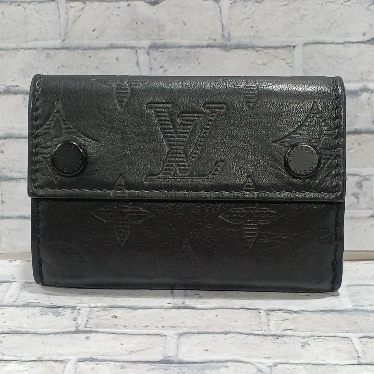 Louis Vuitton Discovery Compact Wallet Monogram Shadow "Noir"