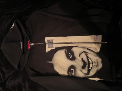 Supreme x Aphex Twin Zip Up Hooded Sweashirt "Black"