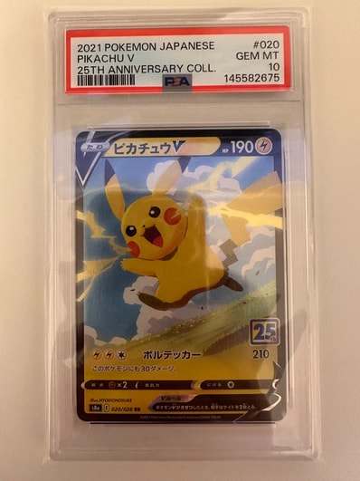 PSA10】 ピカチュウV 020/028 25th PSA 10 PIKACHU V 020/028 2021 PSA10】 ピカチュウV 020/028 25th PSA 10 PIKACHU V 020/028 2021
