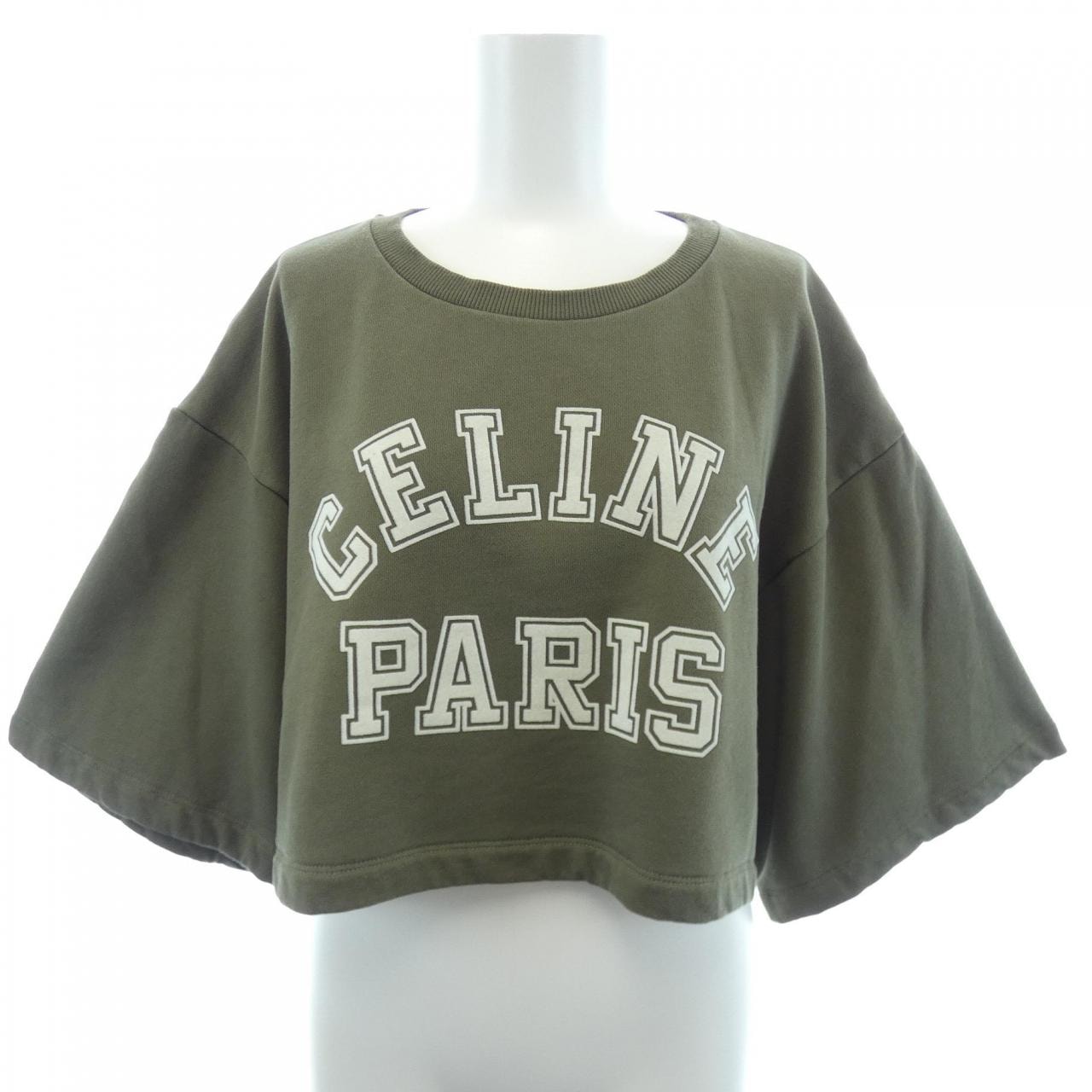 セリーヌ CELINE CROPPED CELINE T-SHIRT 2Y19A670Q スウェット