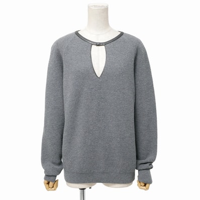 TOM FORD トムフォード セーター サイズXL ラムレザー 長袖 ニット イタリア製 ブランド古着【中古】20260409/RA8779