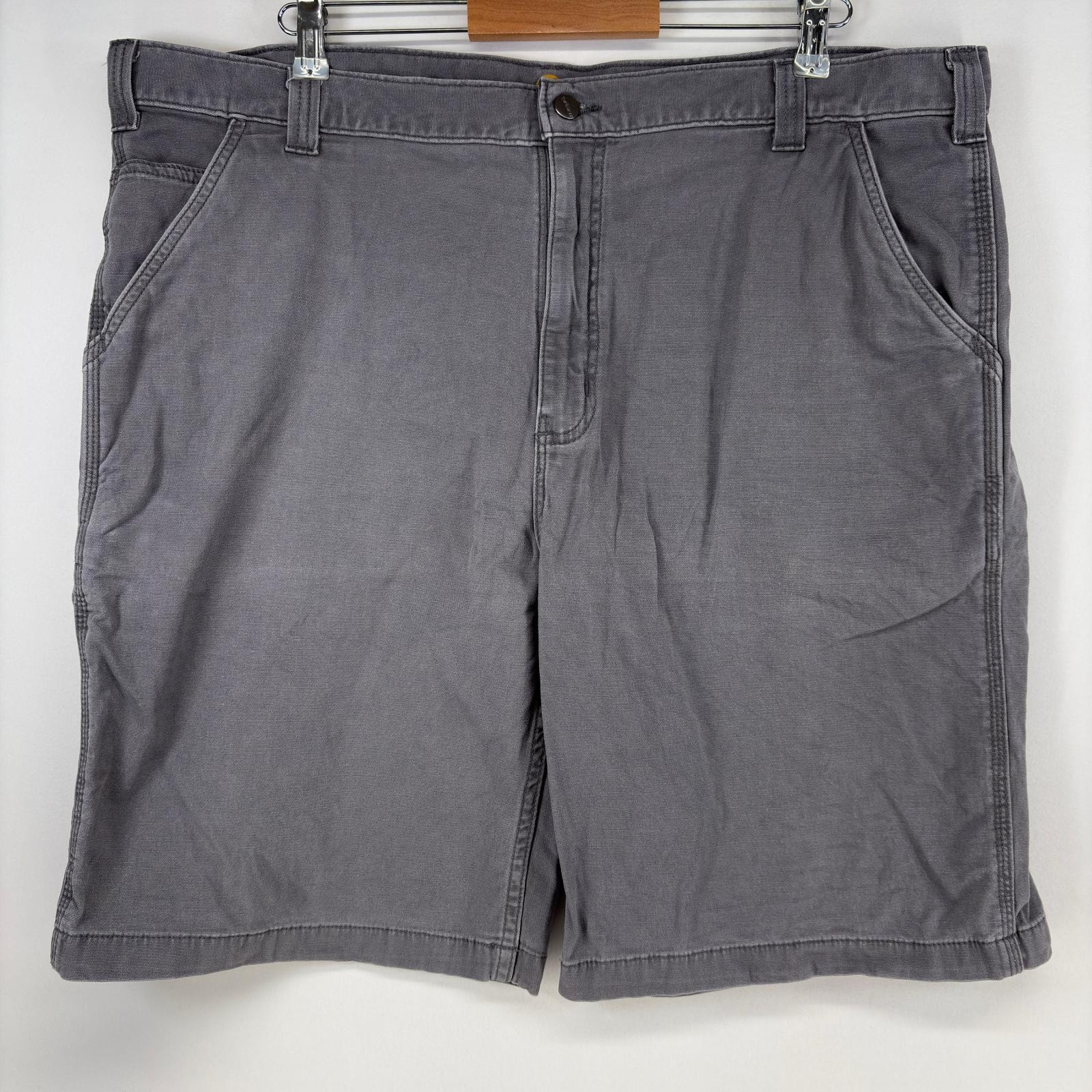 古着 カーハート Carhartt ダック ショートパンツ ワーク 作業着 ペインターパンツ 大きいサイズ ハーフパンツ w42  グレー メンズ