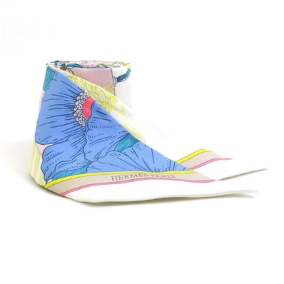 エルメス HERMES スカーフ ツイリー シルク マルチカラー レディース【中古】 e62265a
