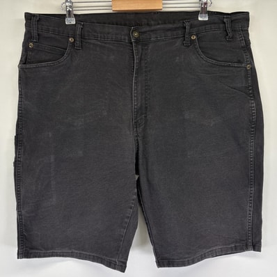 古着 ディッキーズ Dickies ショートパンツ ダック ワーク ペインター 大きいサイズ ワンポイントロゴ w42 ブラック メンズ