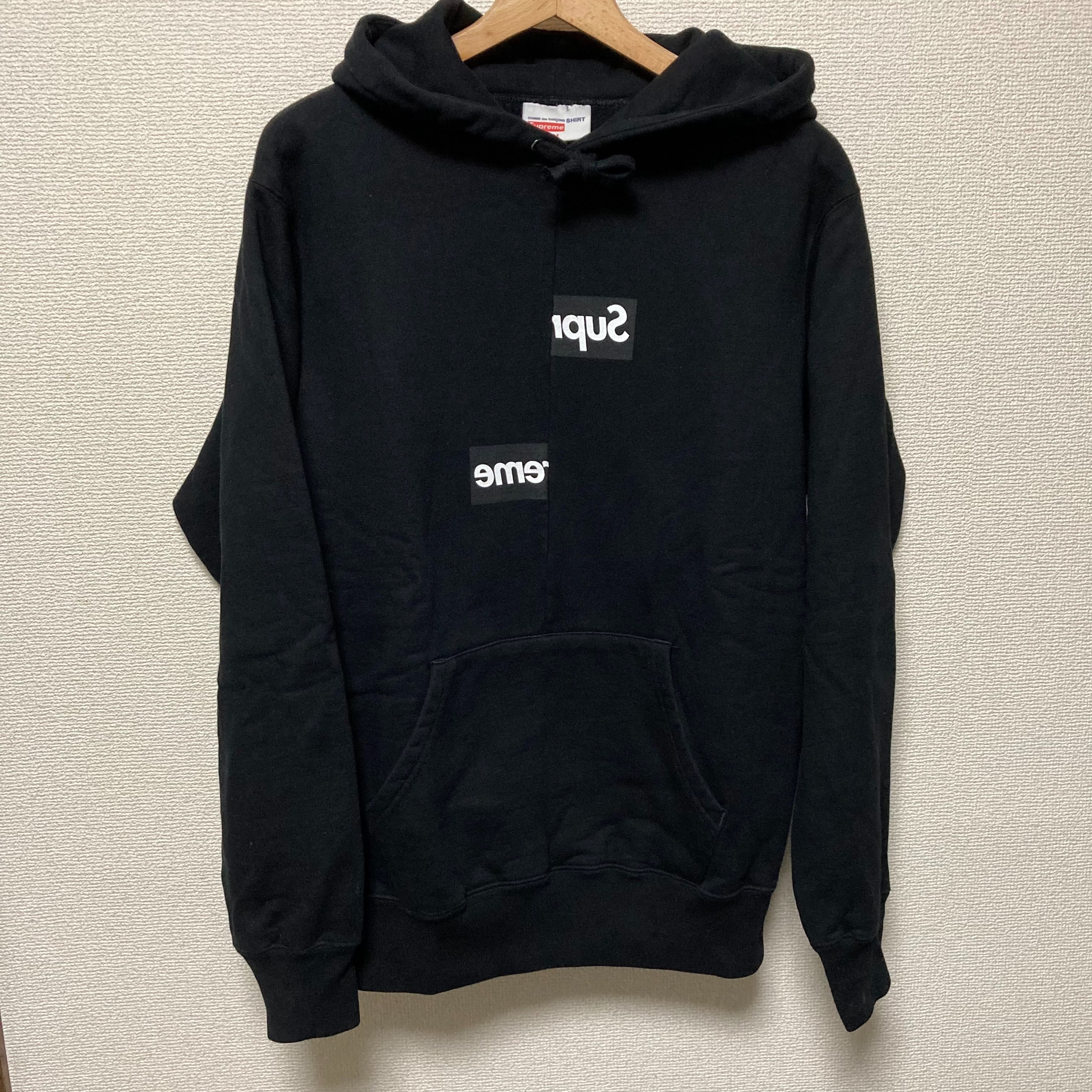 Supreme / Comme des Garçons SHIRT® Split Box Logo Hooded Sweatshirt "Black"