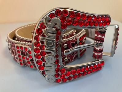 Supreme x b.b. Simon Bandana Belt "Red"