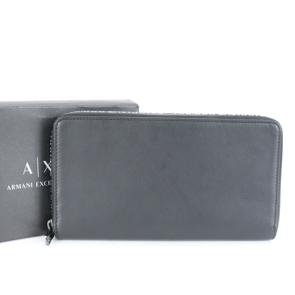 ■極美品 アルマーニエクスチェンジ 長財布 レザー