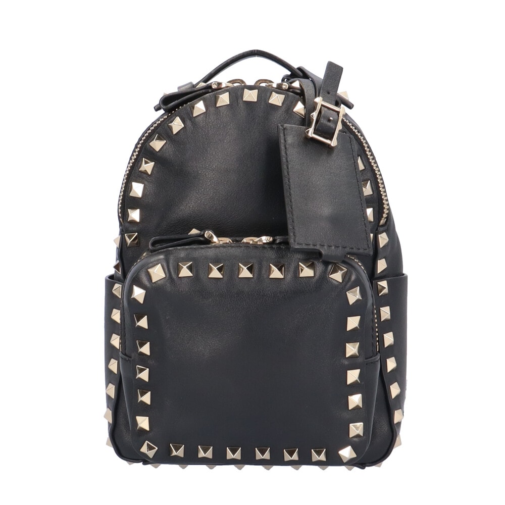ヴァレンチノ スタッズ リュック・デイパック レザー 1W2BO859BOL レディース Valentino  中古