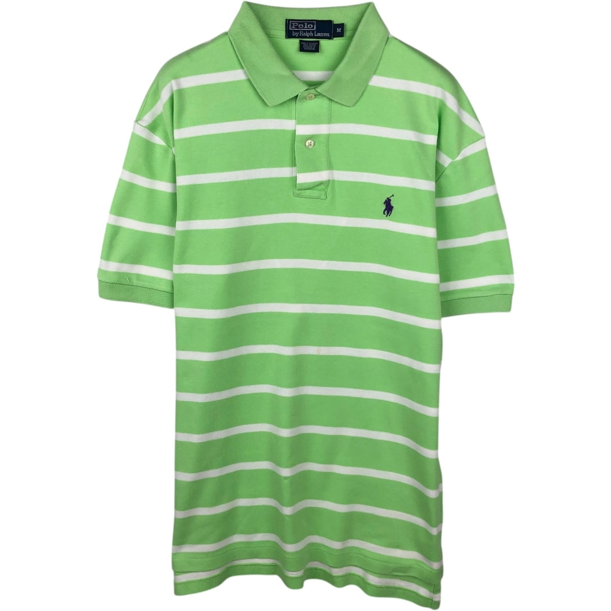 古着 ラルフローレン Ralph Lauren POLO by Ralph Lauren 半袖 ボーダー ポロシャツ メンズM相当/eaa643569