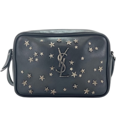 イヴ・サンローラン YSL ルー タッセル, スタッズ ショルダーバッグ【中古】