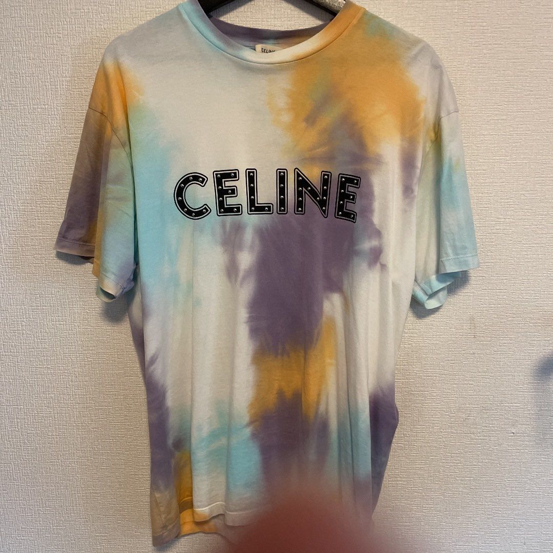 CELINE Celine Loose T-Shirt With Studs / Cotton "Multicolor"