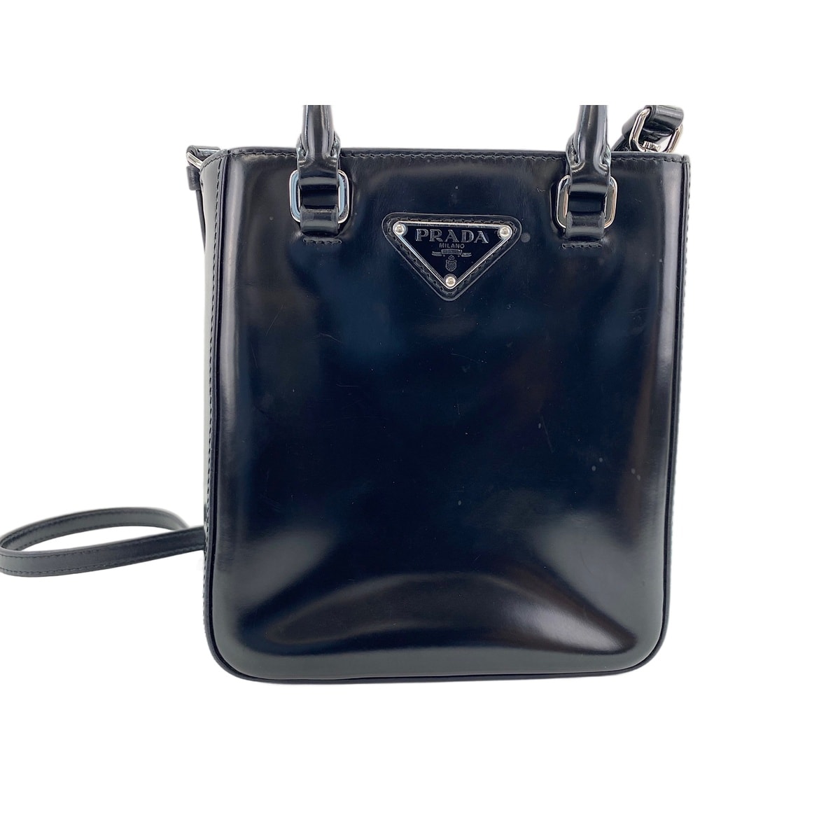 プラダ PRADA レザー 2WAY ハンドバッグ【中古】