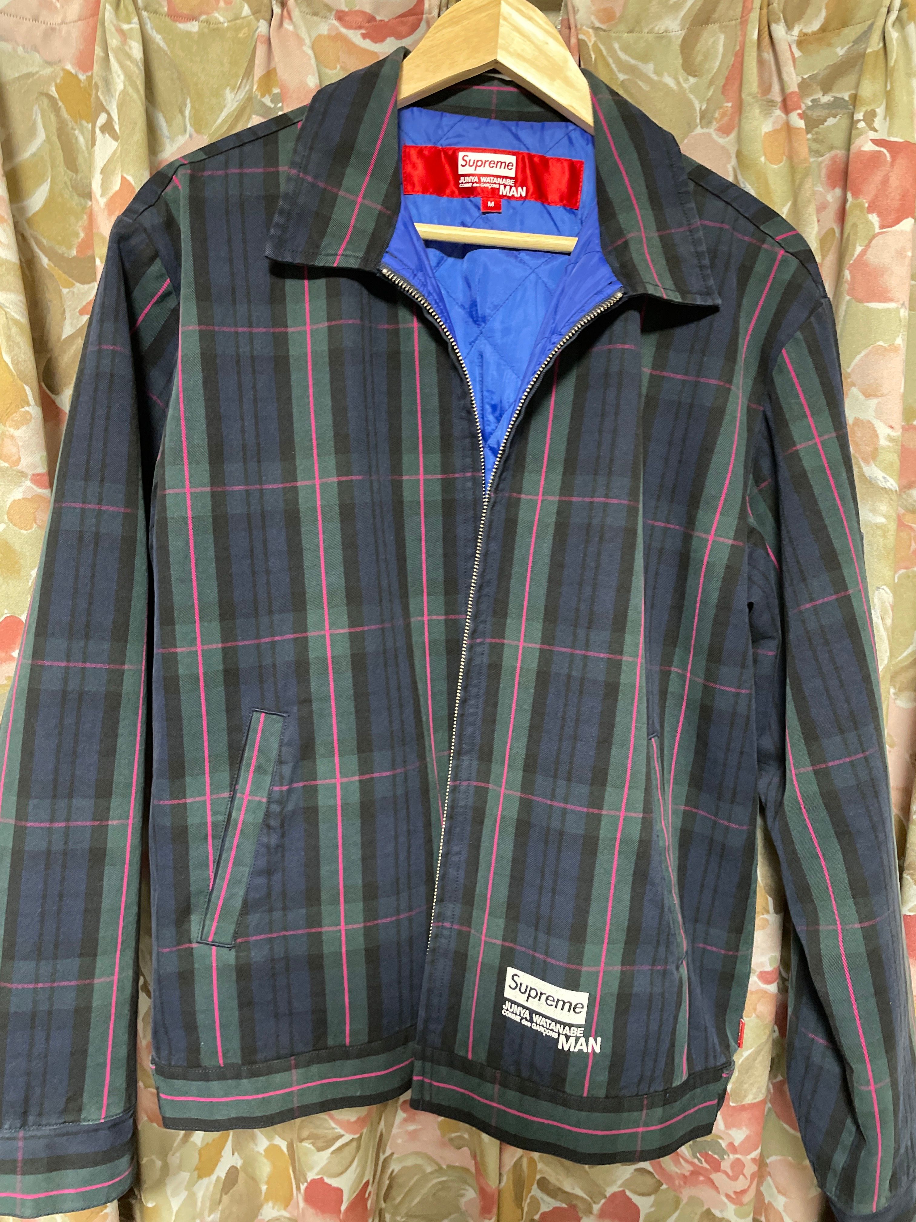 Supreme / JUNYA WATANABE COMME des GARCONS MAN Printed Work Jacket "Navy Plaid"