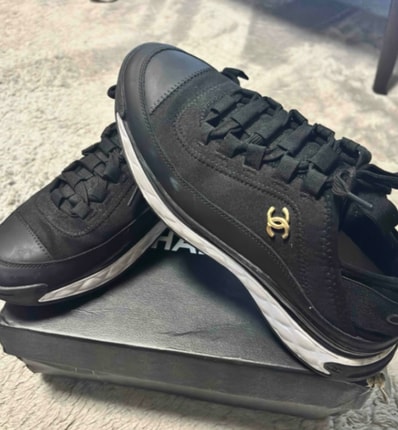 Chanel Low Top Trainer "Velvet Black"