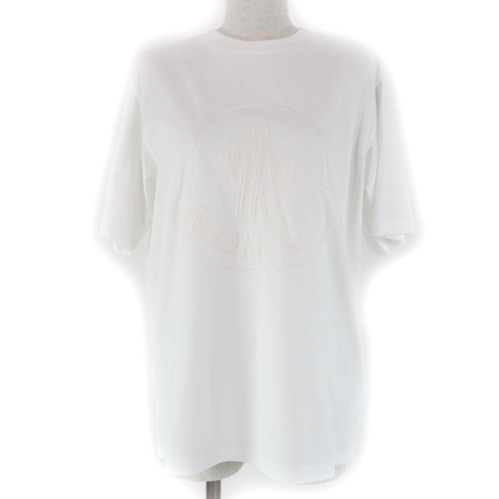 未使用品 モンクレール
 半袖Tシャツ ホワイト レディース S
