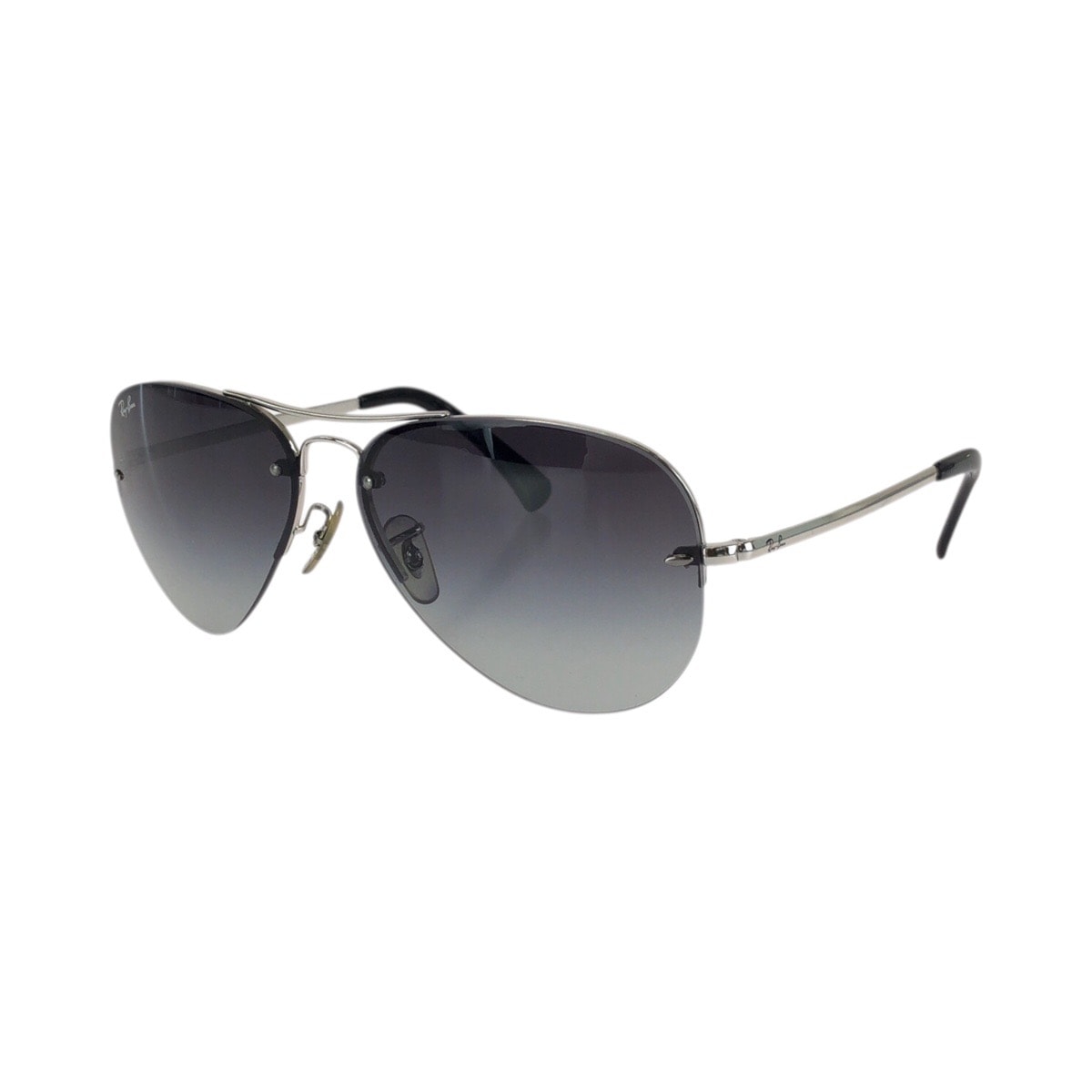 美品 Ray-Ban レイバン グレー シルバー金具 メタル サングラス メガネ 男女兼用 ティアドロップ 602052 【中古】