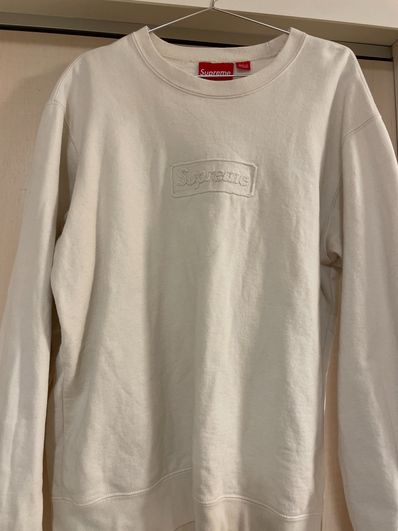 Supreme Cutout Logo Crewneck "Natural"